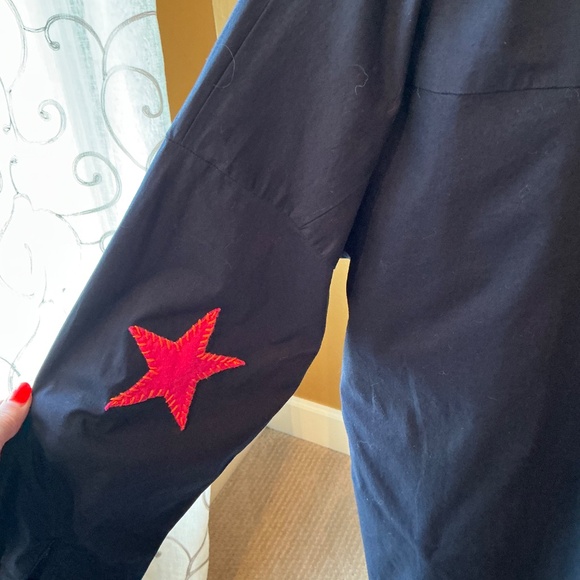 Poppy Star Dress Navy Size Large - Picture 3 of 4